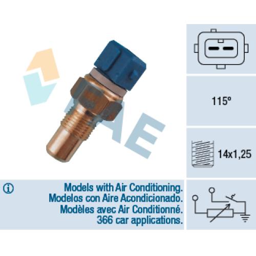 Bulbo de temperatura de agua
