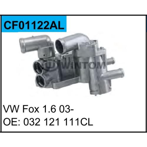 CARCAZA TERMOSTATO VW GOL GV SURAN 2010... POLO ((ALUMINIO)) (3 CAÑOS DIAGO)COMP.DZBY4194-CF01122AL