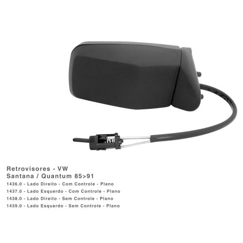 Espejo retrovisor exterior derecho con comando eléctrico