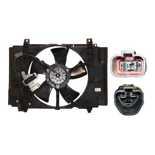 Conjunto de electroventiladores para radiador con carcasa, 4 terminales