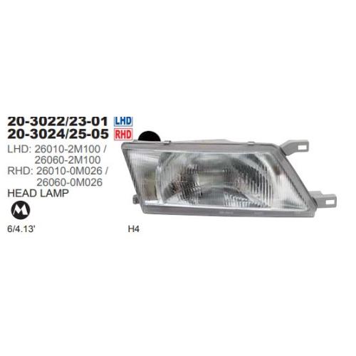 Faro delantero izquierdo