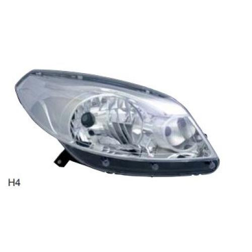 Faro delantero izquierdo cromado