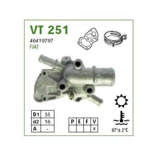 TERMOSTATO FIAT SIENA PALIO NAFTA ...99 C/CARCAZA C/AIRE C/2 CAÑOS DE 10MM  MTE BRAS 338787-46419797