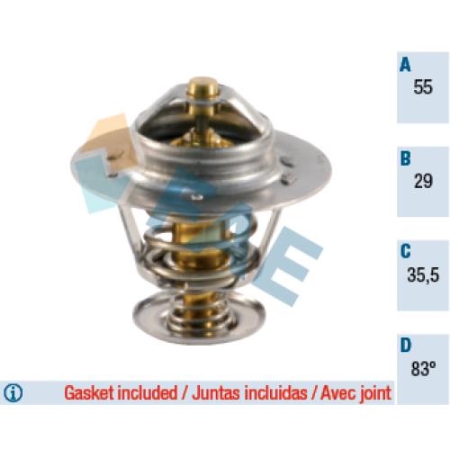 TERMOSTATO PEUGEOT CITROEN 2.0 HDI MOTOR DW10TD 133823-96160901-96095011 FAE