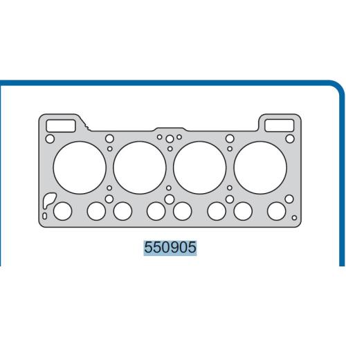 JUNTA TAPA CIL. RENAULT NAFTA 1.6 R9 R11 R18 R19  P/PISTON 77MM  MOTOR C1L-C2L