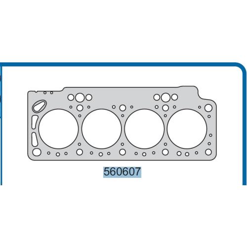 Junta de Tapa de Cilindros Renault 1.9 Diesel 80mm una muesca