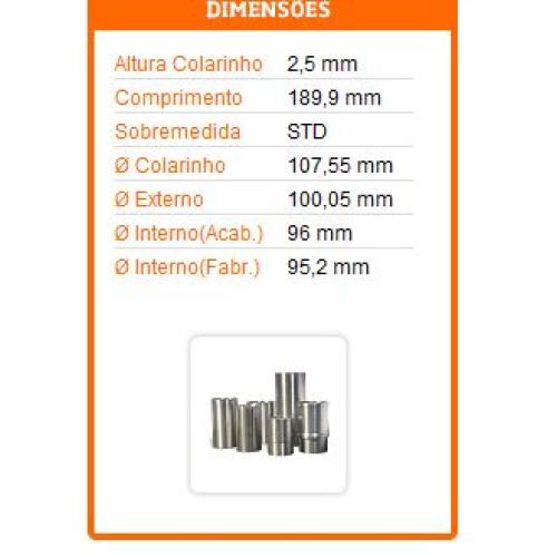 CAMISA TOYOTA HILUX 2 8L 189 9 107X55 X100 05X96 VC6143 C9101STD RIOSULENSE