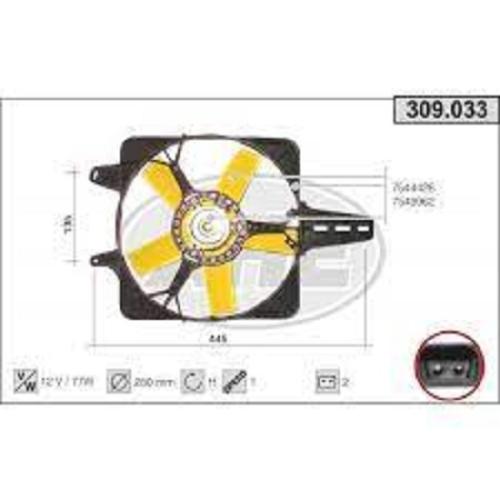 Electroventilador Fiat Uno Fire Nafta con Porta Electro