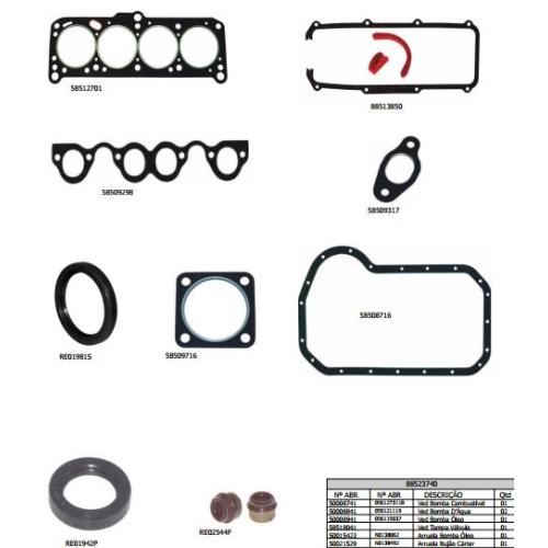 Juego de juntas de motor completo