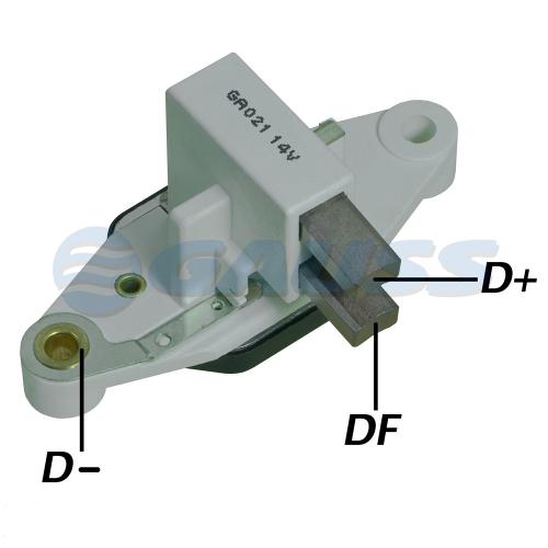 REGULADOR VOLTAJE ALT. VW SANTANA 1.8 2.0 C/AIRE FORD 1.8 2.0 C/BOSCH 90A GA 021-1197311004-0