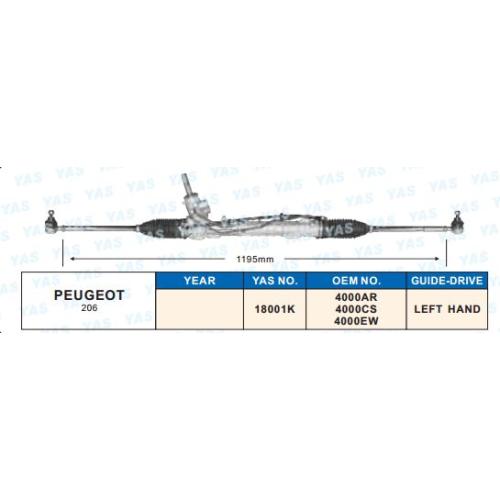 CREMALLERA HIDRAULICA PEUGEOT CITROEN 206  4000EW-4000AR-4000CS =18001K