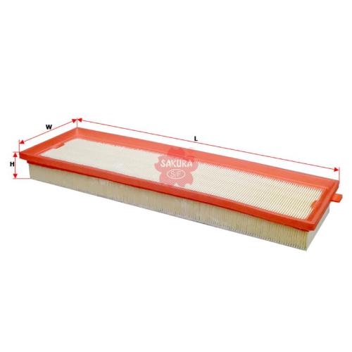 FILTRO AIRE PEUGEOT CITROEN 207 1.4 1.6 NAFTA 16V 2005...2008 307 B9 SAKURA 427X94X59-1444PT-1444PE