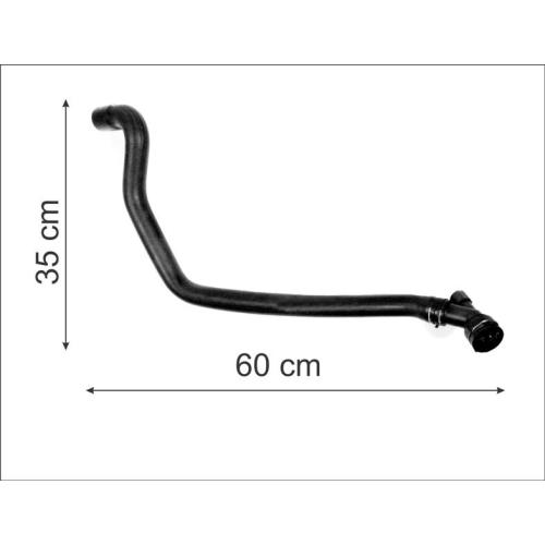 Manguera de radiador inferior Volkswagen Suran 1.9D con acople rápido