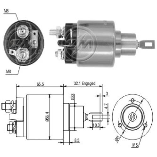 AUTOMATICO ARRANQUE PEUGEOT 205 305 PARTNER 1.8D 1.9D C/BOSCH 12V