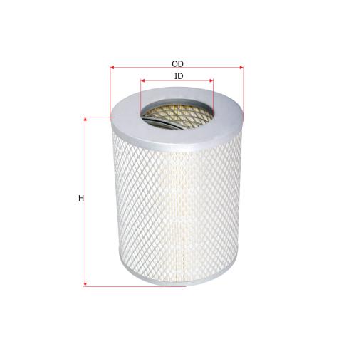 FILTRO AIRE TOYOTA HILUX 2.4 2.8 88...98  SAKURA TUBO 197X155X86MM  1780131050