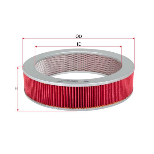 FILTRO AIRE NISSAN 720 86...92 SD23  D21 2.7D 91...95 SAKURA 258X200X60MM 1654608000
