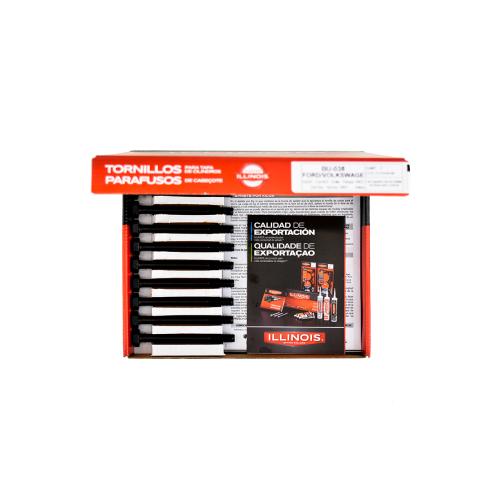JGO. TORNILLOS TAPA CIL. RENAULT 1.0 1.1 1.2 1.4   ILLINOIS  10(1.5)X100MM(10 UNIDADES)