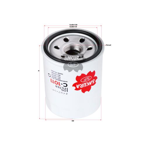 FILTRO ACEITE CORSA 1.7D VOLEEX C30 SAKURA ACCENT 1.3 1.5 ATOS I10 BYD F0 F3 20MM C414 FRONTIER 2.4