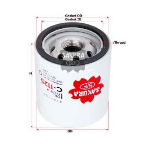 FILTRO ACEITE SUZUKI MARUTTI CELERIO i 10 SPARK QQ TICO DAMAS  3/4 16 HILOS