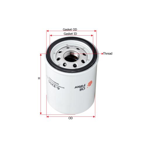 FILTRO ACEITE FIAT PALIO SIENA 1300 1400 NAFTA  FIORINO 2011 faw d60 OC0600  20MM(1.5)