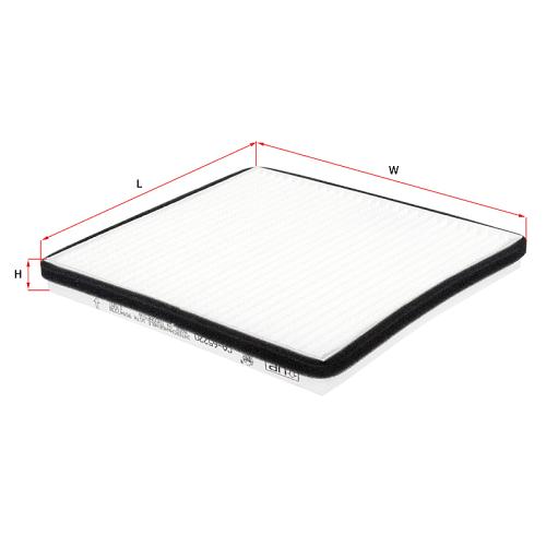 FILTRO HABITACULO CHEVROLET AVEO GIII  SPATK GT 1.2 200X185X20MM  SAKURA  95947238