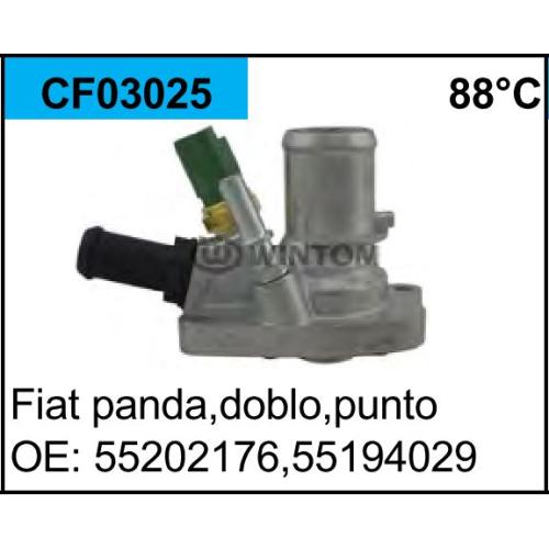 TERMOSTATO FIAT UNO 2014... GRAND SIENA 2012...FIORINO 2011... 1.4 ATRACTIVE =55239819 -CF03025