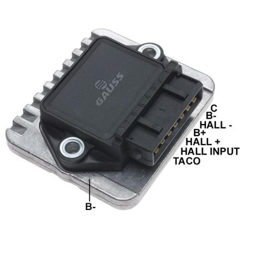 MODULO ENCENDIDO VW NAFTA 7 PATAS GOL 90....SIST. HALL  SIMILAR 0227100142 66X74X14MM.