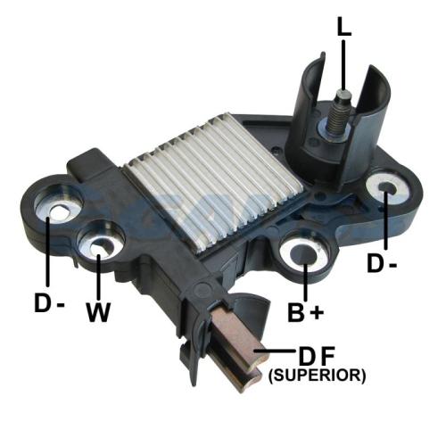 Regulador de voltaje de alternador