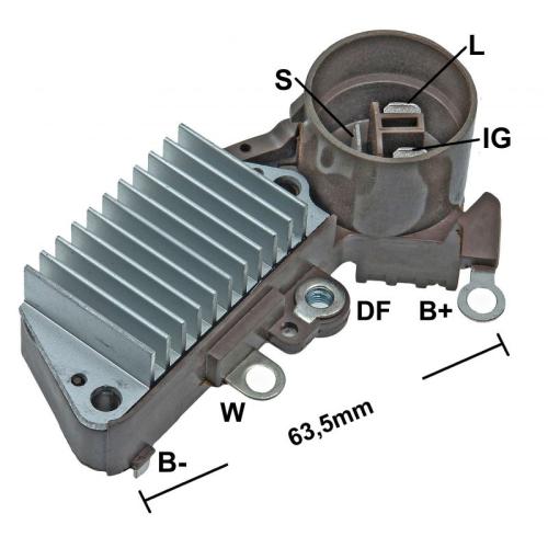 REGULADOR VOLTAJE ALT. TOYOTA 1.8 2.0 HONDA ACORD 2.0 CIVIC 1.2 1.3 1.5 SUZUKISWIFT C/NIPO GAUSS