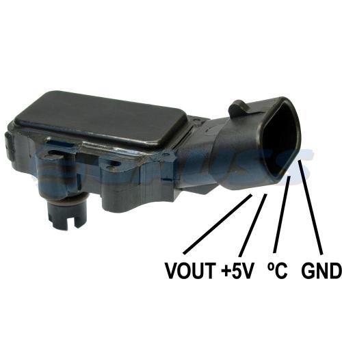 SENSOR MAP CHEVROLET CORSA CELTA 1.0 1.4  MERIVA MONTANA 1.8 LIFAN  93333350-7083328 GAUSS