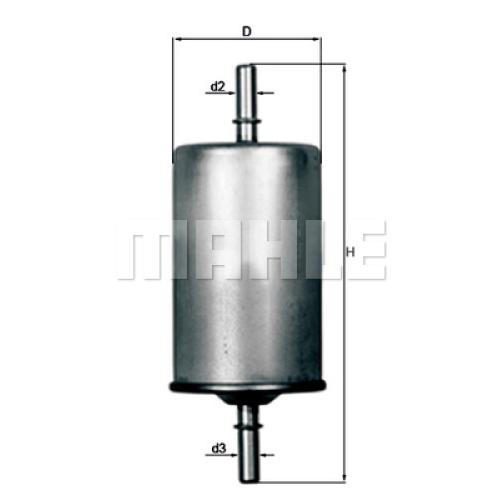 FILTRO NAFTA PEUGEOT CITROEN (CHAPA) 106 206 207 307 406 PART. 99... REN. TWINGO 93...  MAHLE