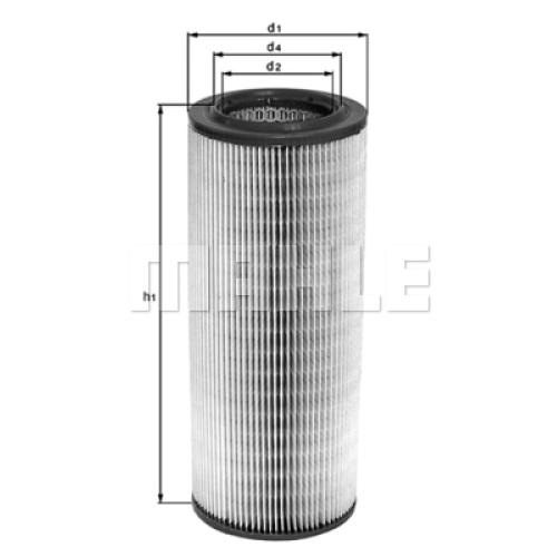 FILTRO AIRE FIAT 1.3 NAFTA TUBO CILINDRICO MAHLE  210X124X65.2MM
