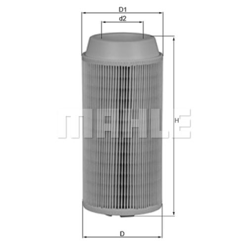 FILTRO AIRE CHEVROLET S10 2.8TD 2002... BLAZER KOMBI 1.6 97...MAHLE TUBO 316X127X79MM =CA5691 C14200