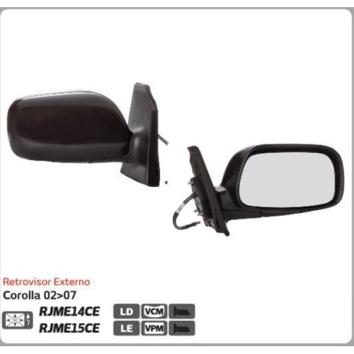 Espejo retrovisor exterior derecho con control eléctrico