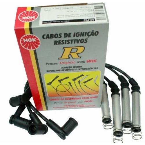 JGO. CABLES BUJIA FORD ECOSPORT 1.6 KA 2003...2008 MOTOR ZETEC ROCAM ngk