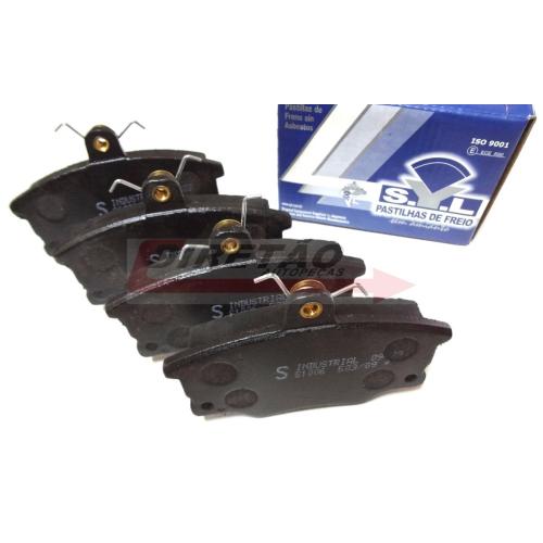 JGO. PASTILLAS FRENO FIAT UNO FIRE 93...97 ITALIANO 1.7D PUNTO 93...104X66.5X16.50MM