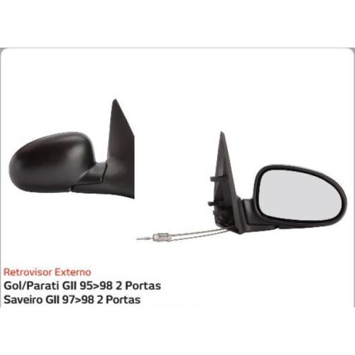 ESPEJO VW DER. GOL 95...99 2 PTAS. C/ELECTRICO METAGAL