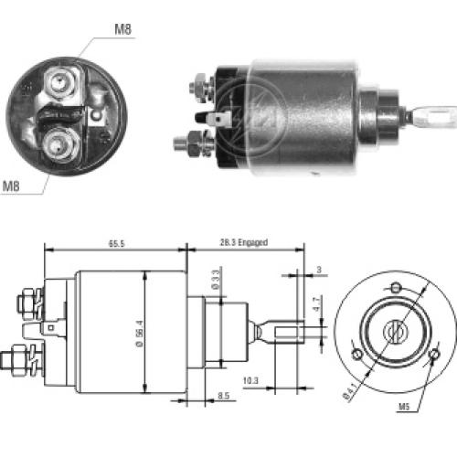 AUTOMATICO ARRANQUE FIAT 1.7D PALIO SIENA NAFTA y DIESEL C/BOSCH  ZM