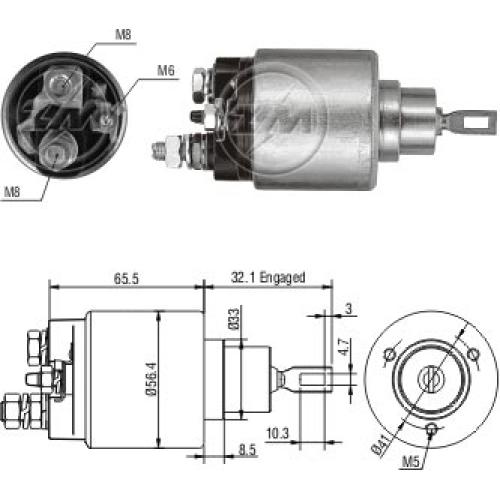 AUTOMATICO ARRANQUE FIAT 1.7D PALIO SIENA NAFTA y DIESEL C/BOSCH  ZM